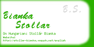 bianka stollar business card
